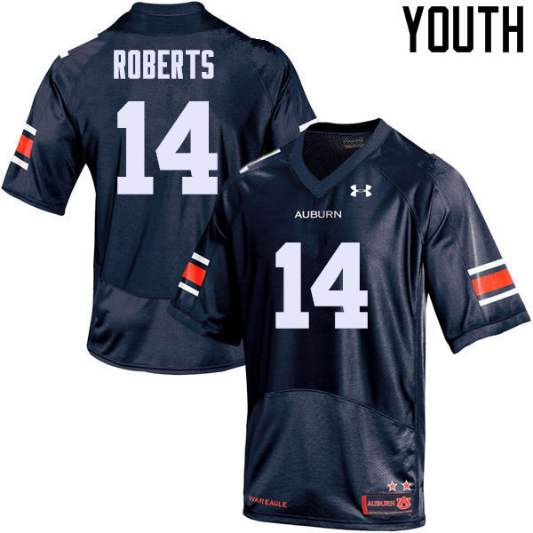 Youth Auburn Tigers #14 Stephen Roberts College Football Jerseys Sale-Navy - Click Image to Close